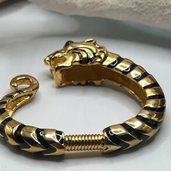 Tiger Green Eye Bangle Kenneth Jay Lanee - Picture 7 of 14